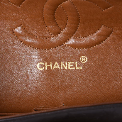 Chanel Lambskin Quilted Medium Double Flap Brown 9 of 13