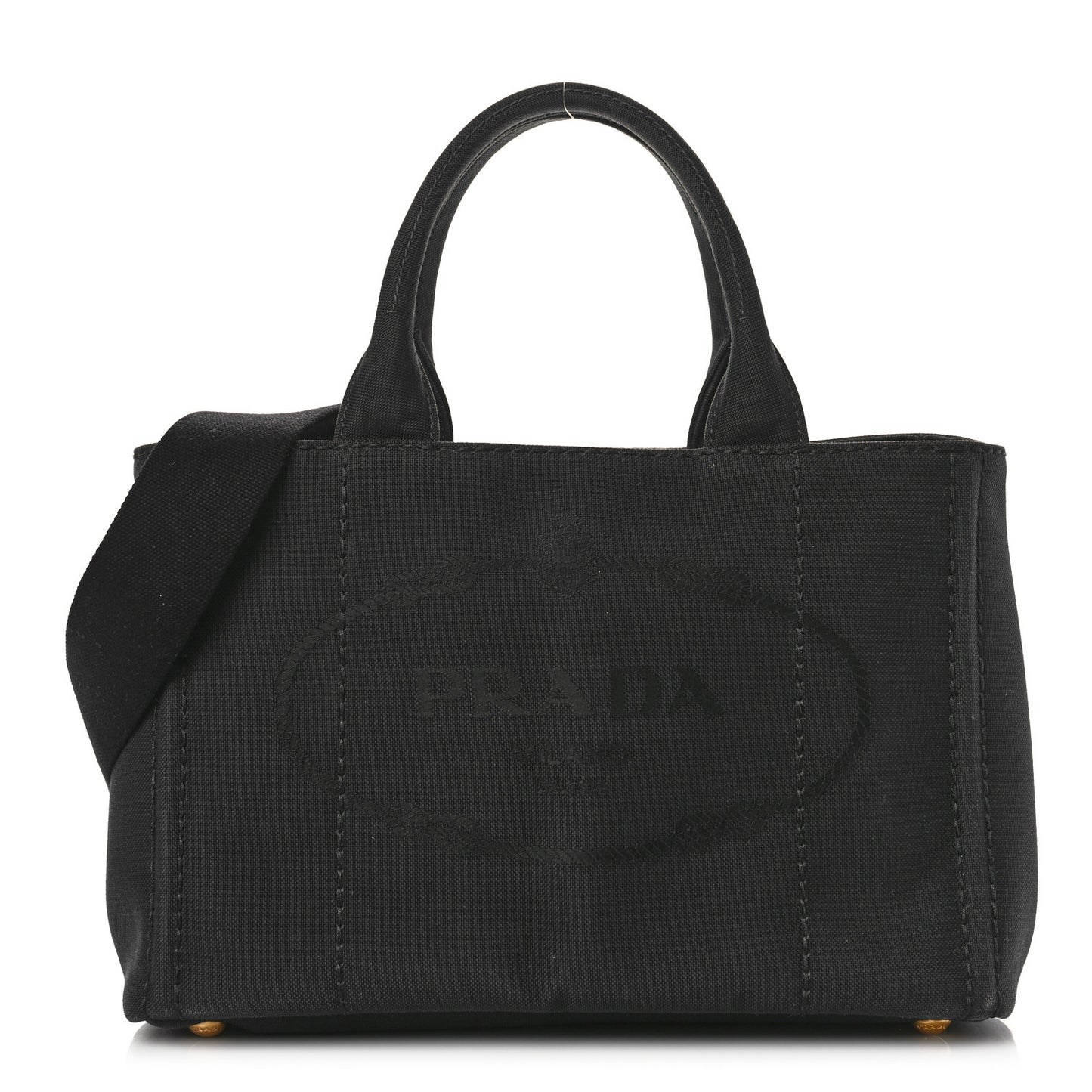 Canapa Small Logo Tote Black