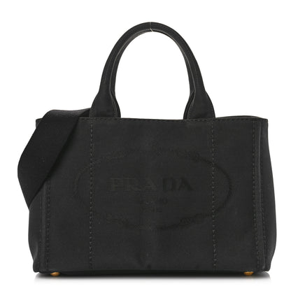 Prada Canapa Small Logo Tote Black 1 of 10