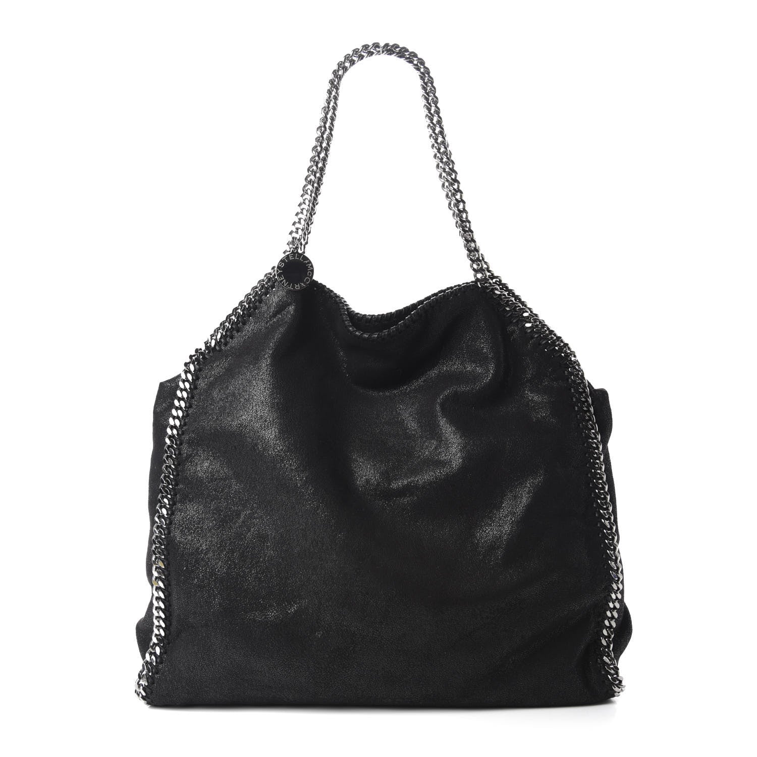 Stella McCartney Shaggy Deer Big Falabella Tote Black 3 of 11