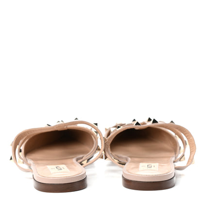 Valentino Garavani Nappa Rockstud Flat Cage Mules 39 Poudre 18 of 22