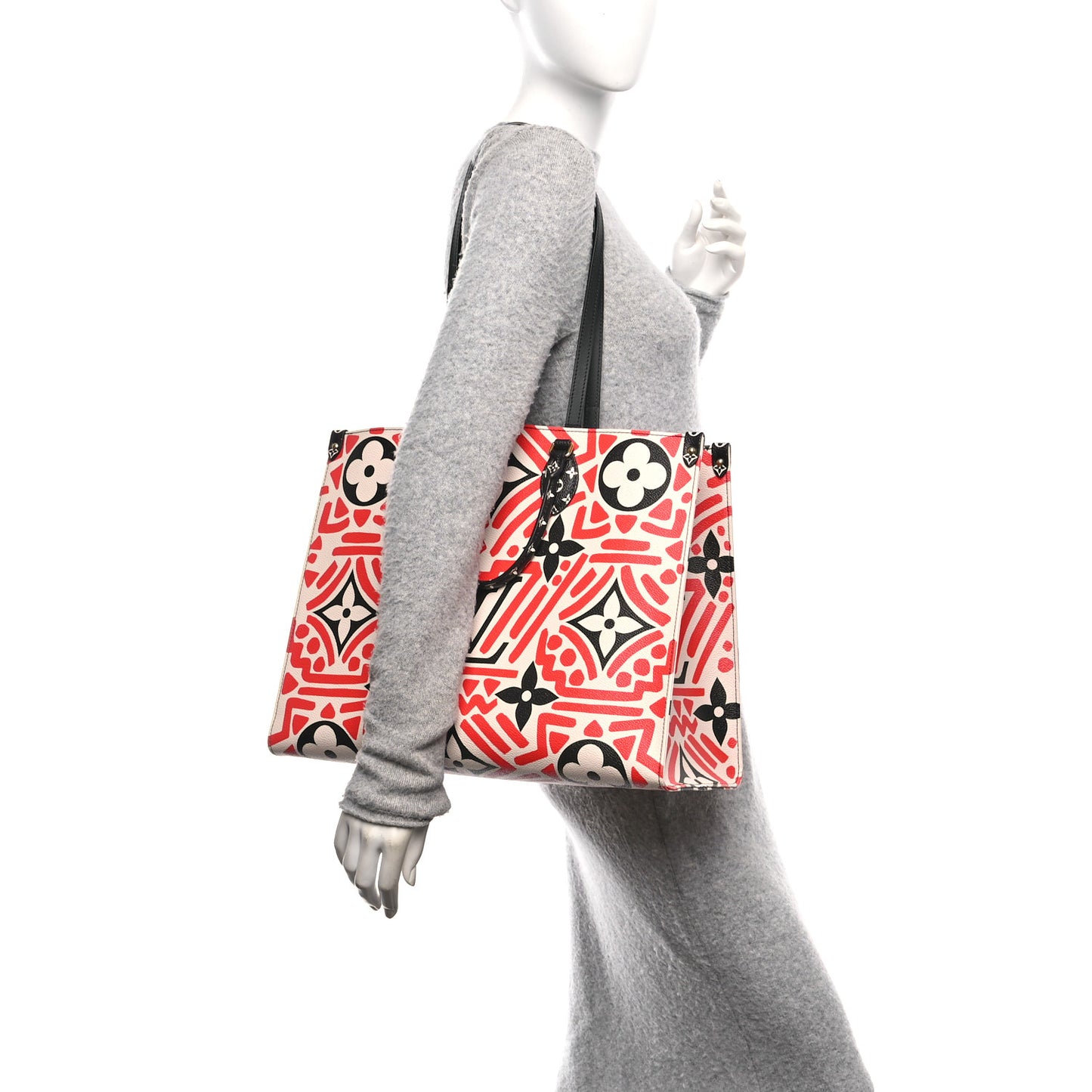 Monogram Giant Crafty Onthego GM Creme Rouge Black