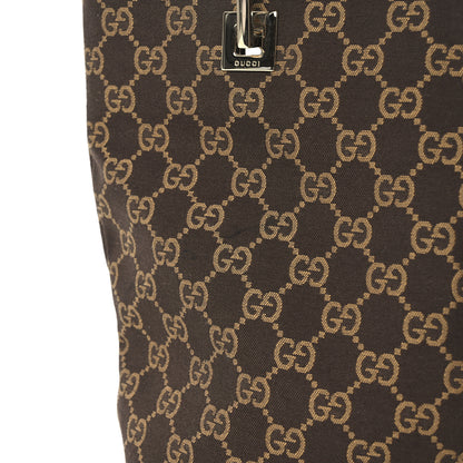 Gucci Monogram Small Bucket Tote Brown 13 of 14