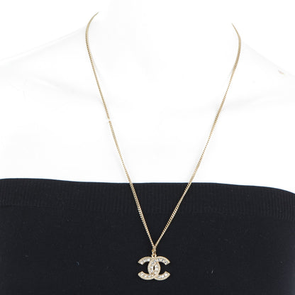 Chanel Baguette Crystal CC Necklace Gold 2 of 4