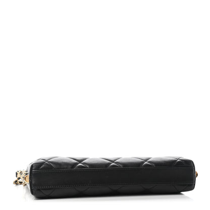 Chanel Lambskin Quilted Crush on Chains Hobo Black 3 of 6