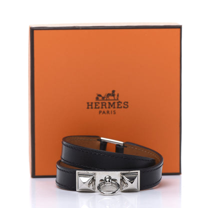 Hermes Box Rivale Double Tour Bracelet S Black 7 of 7