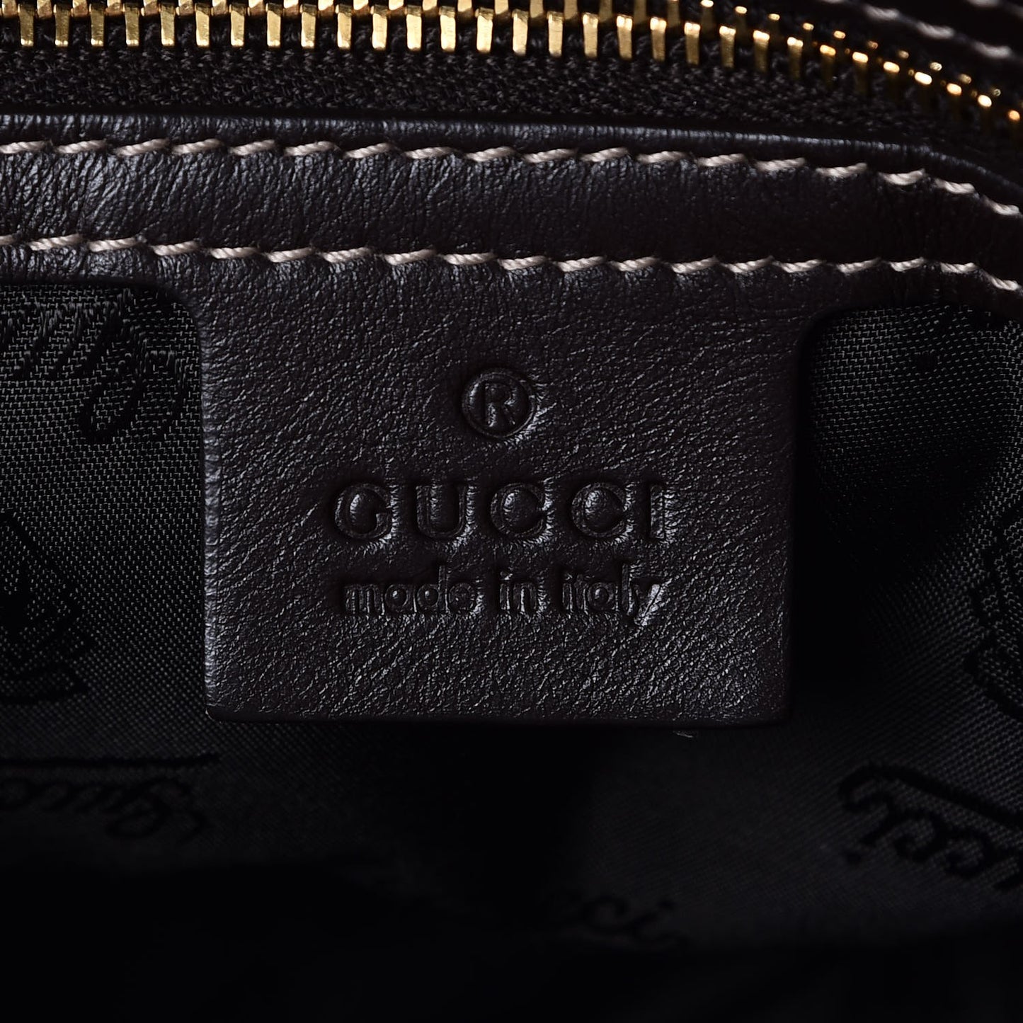 Crystal Monogram Small Hysteria Tote Dark Brown