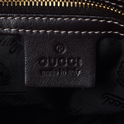 Gucci Crystal Monogram Small Hysteria Tote Dark Brown 7 of 8