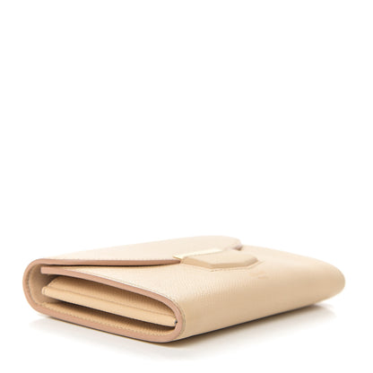 Celine Grained Calfskin Medium Trotteur Multifunction Flap Wallet Nude 3 of 7