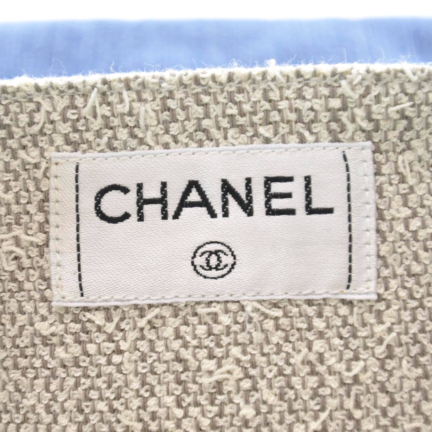 Chanel Denim Convertible Clutch Blue 6 of 7