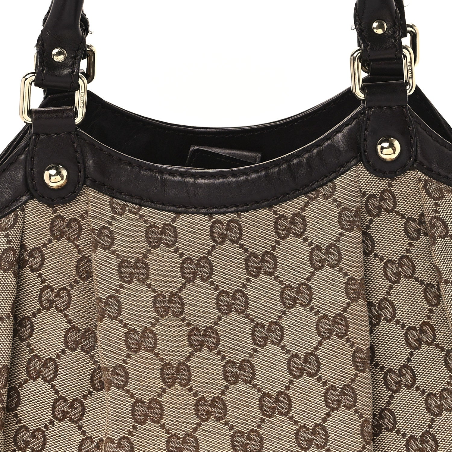 Gucci Monogram Medium Sukey Tote Dark Brown 8 of 12