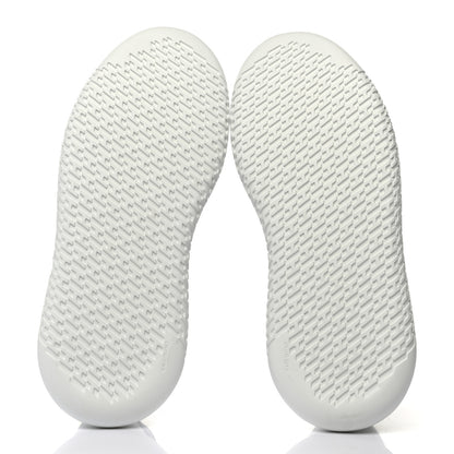 Hermes Technical Canvas Calfskin Mens Duel Sneakers 43 White Black 5 of 9