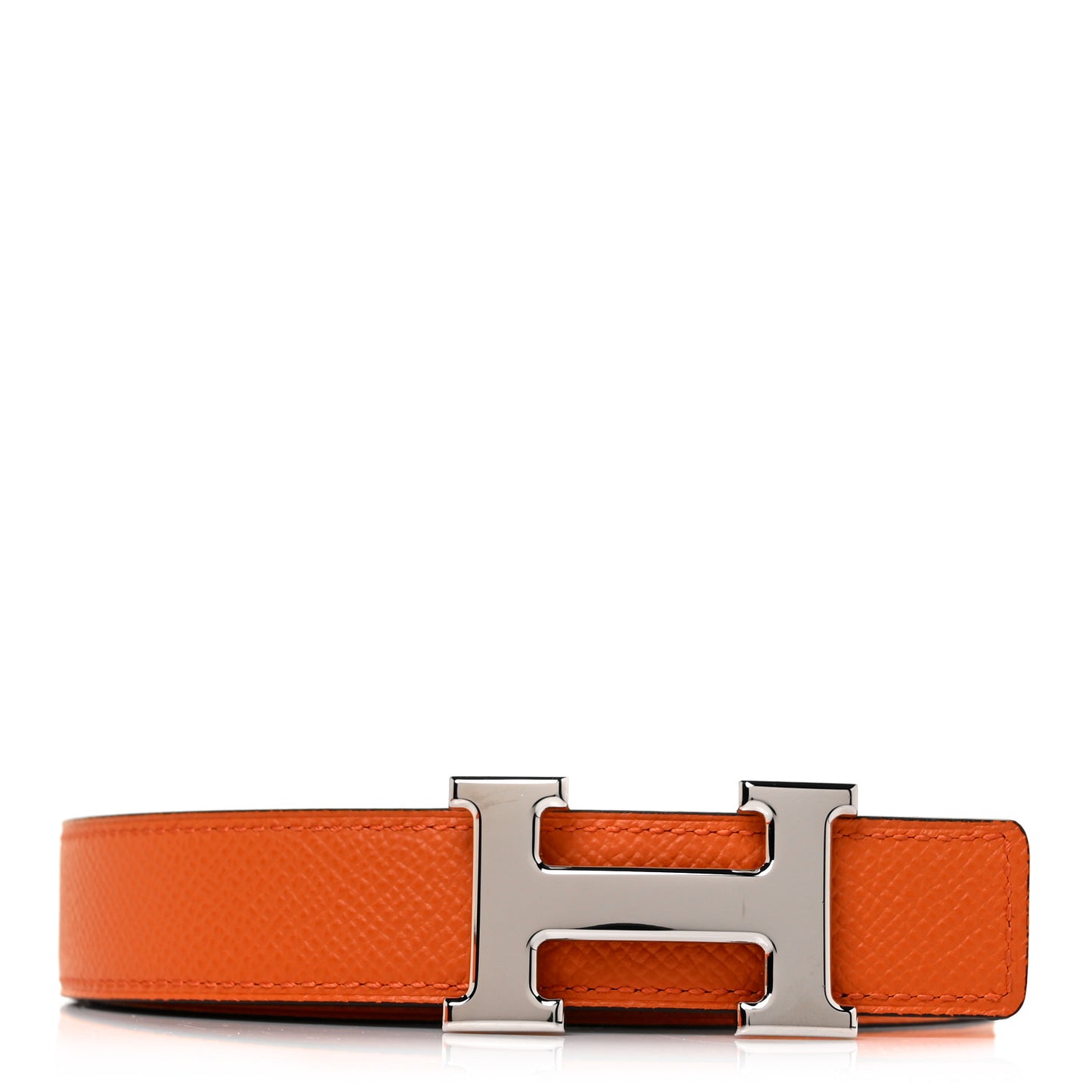 Swift Epsom 24mm Mini H Belt 90 Black Orange