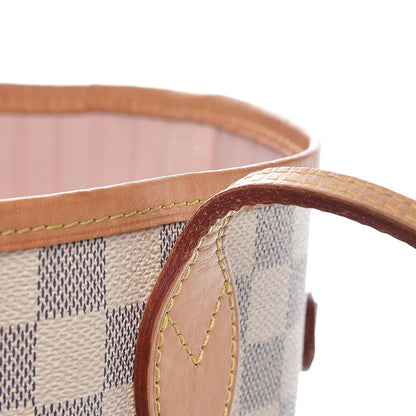 Louis Vuitton Damier Azur Neo Neverfull MM Rose Ballerine 14 of 16