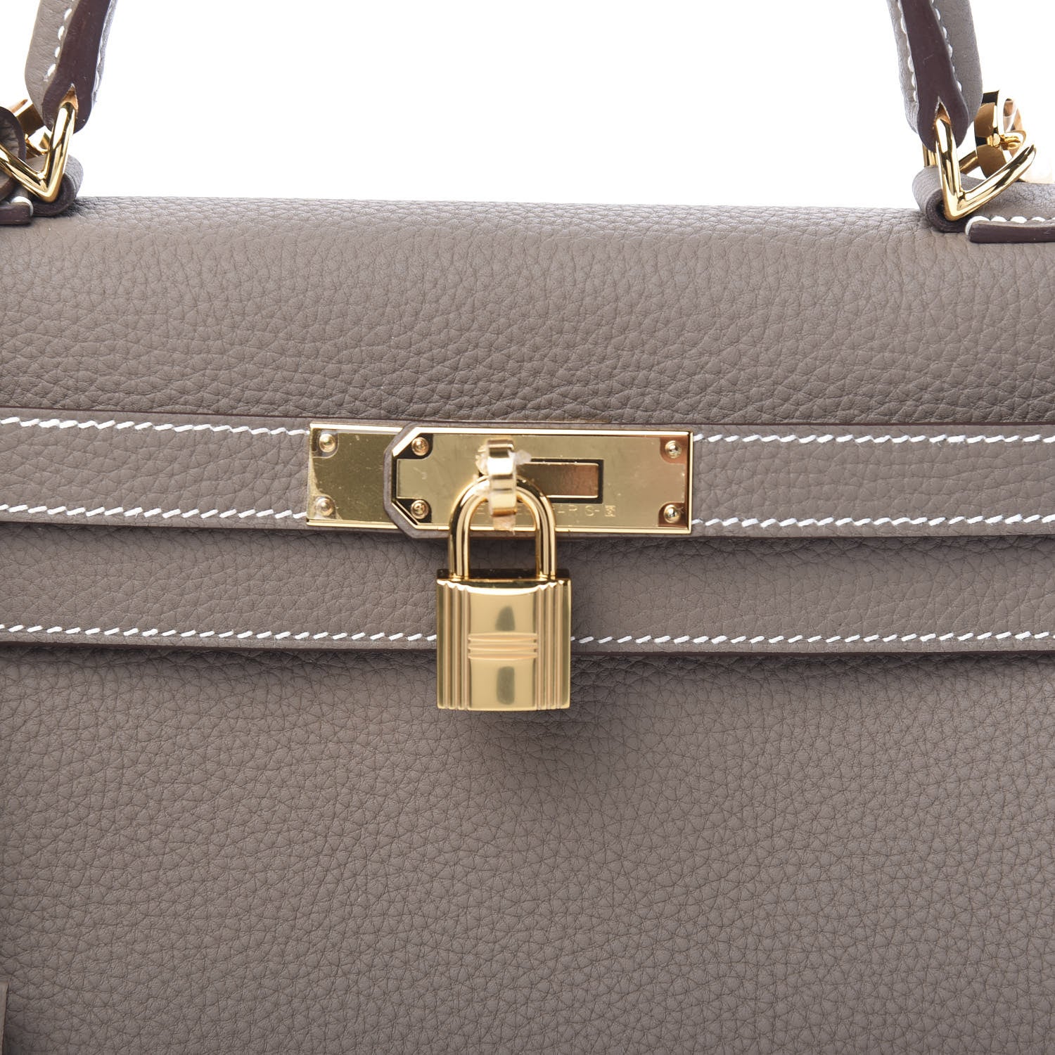 Hermes Togo Kelly Retourne 28 Etoupe 9 of 10
