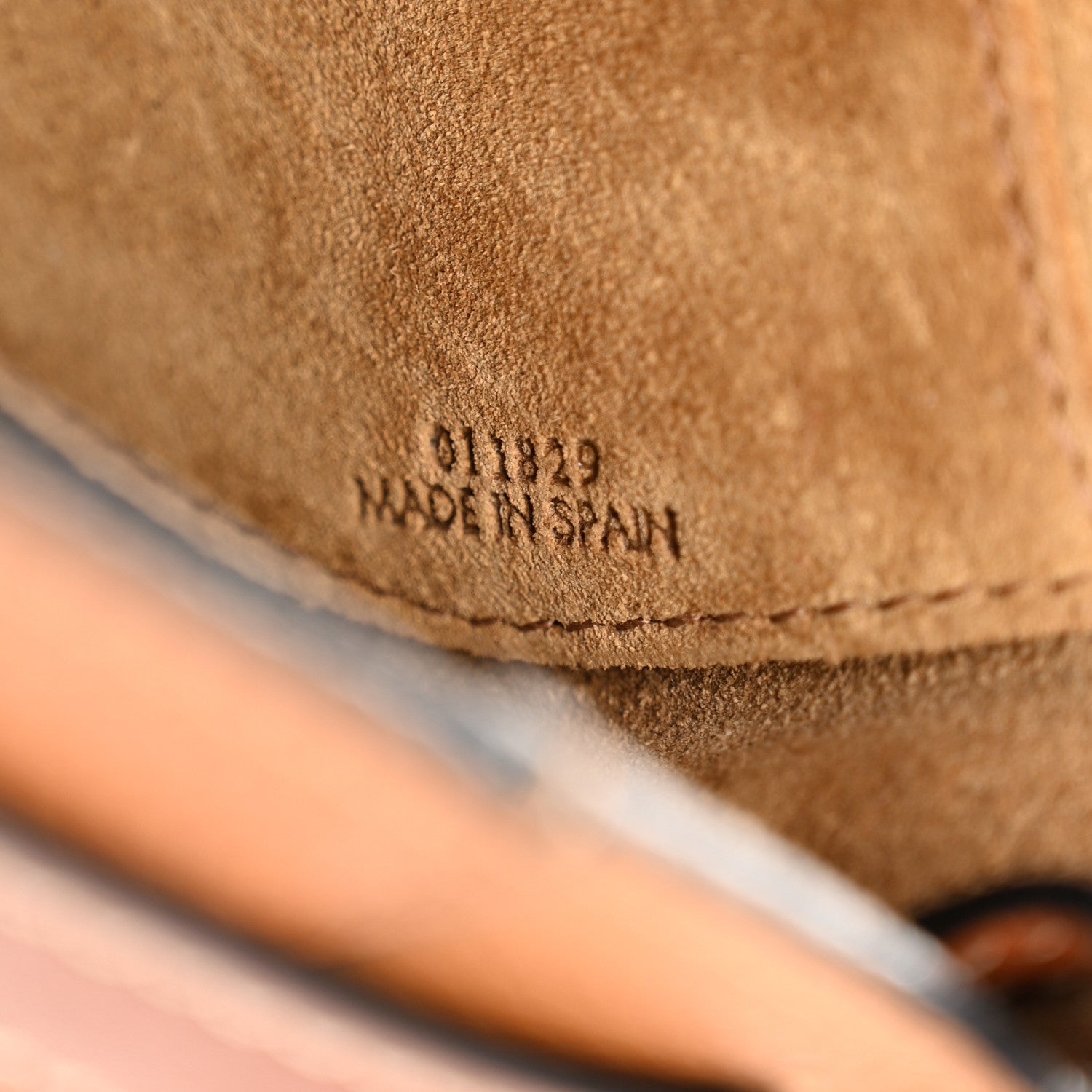 Loewe Grained Calfskin Mini Gate Crossbody Bag Caramel Pecan 7 of 10