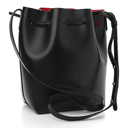 Mansur Gavriel Calfskin Mini Bucket Bag Black Flamma 3 of 10