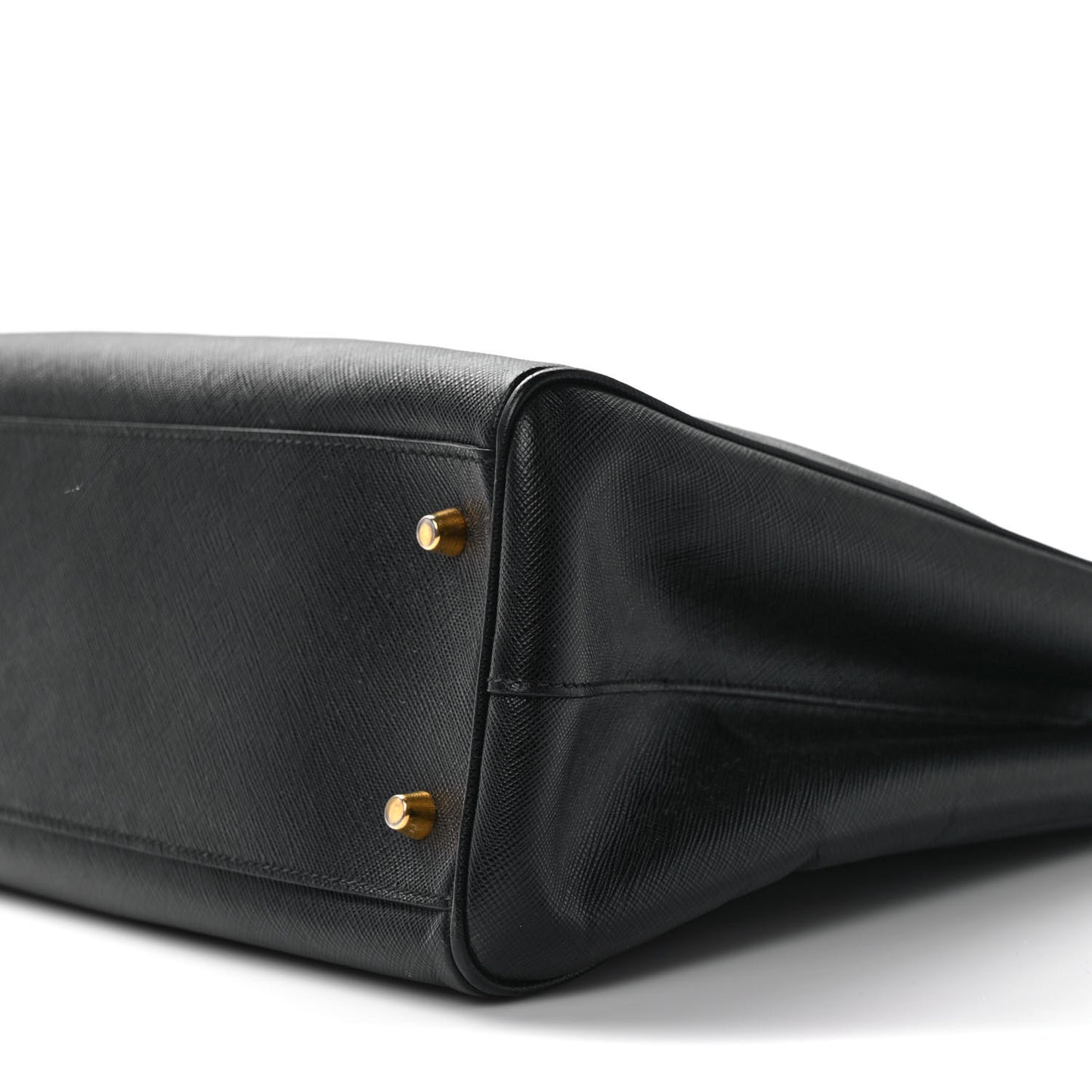 Saffiano Large Galleria Double Zip Tote Black