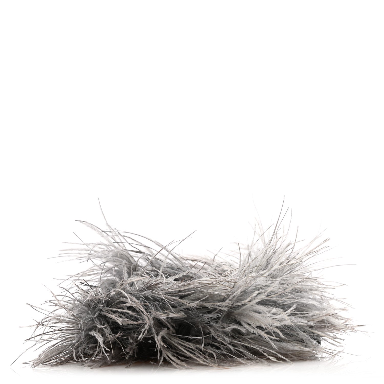 Prada Marabou Feather Bag Strap Grey 1 of 6
