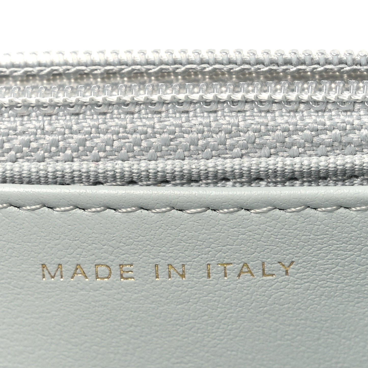 Lambskin Quilted Chanel 19 Wallet On Chain WOC Light Blue