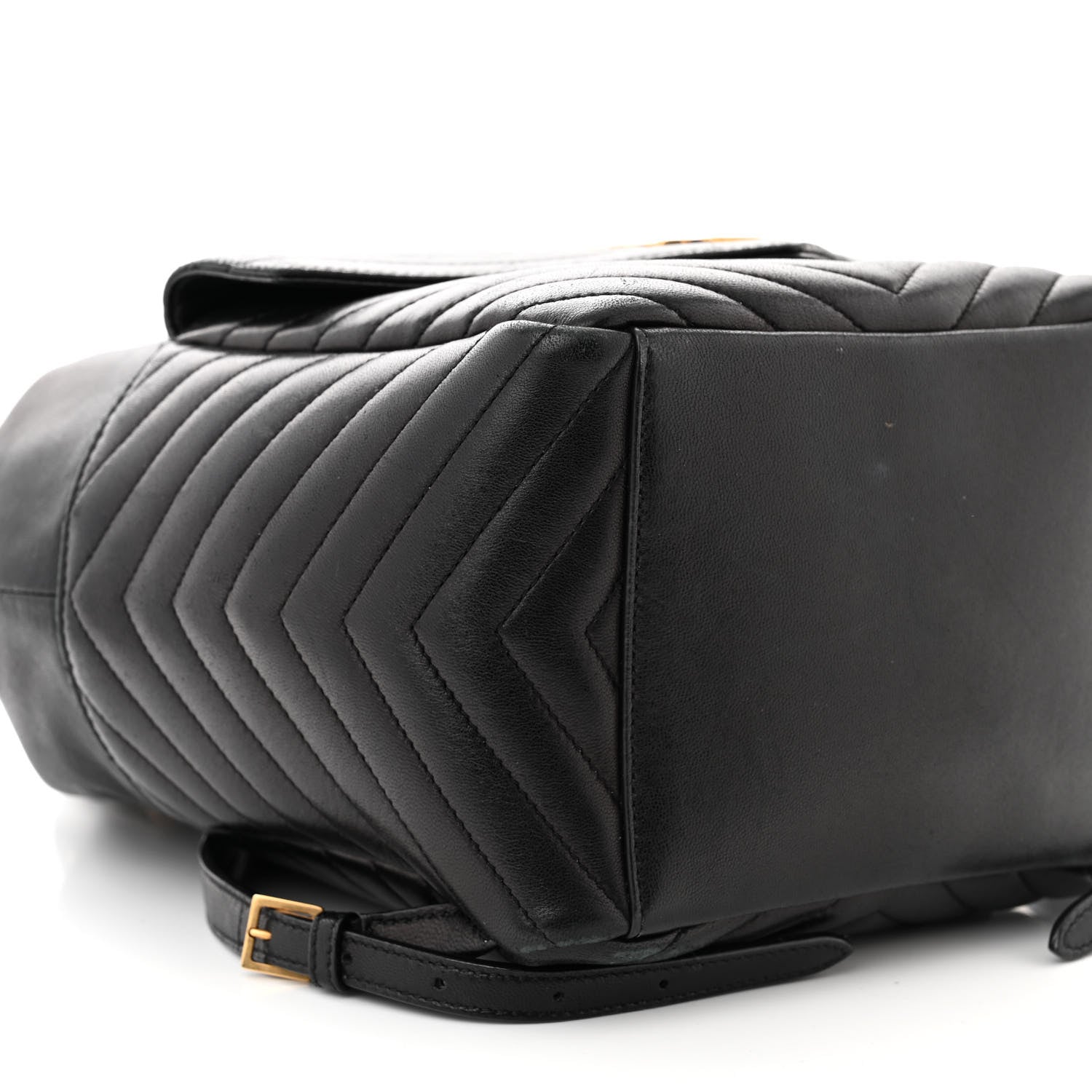 Saint Laurent Lambskin Matelasse Monogram Joe Backpack Black 9 of 14
