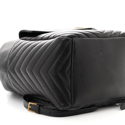 Saint Laurent Lambskin Matelasse Monogram Joe Backpack Black 9 of 14