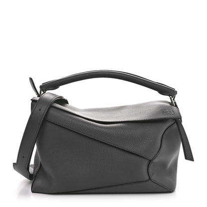 Loewe Calfskin Large Puzzle Edge Bag Dark Grey 1 of 9