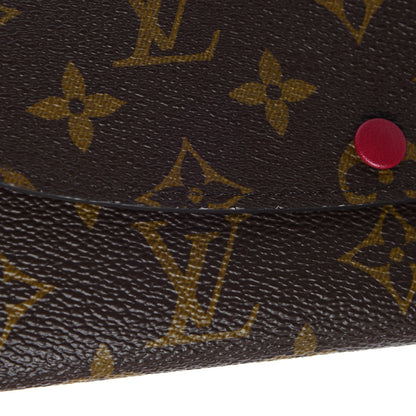 Louis Vuitton Monogram Emilie Wallet Fuchsia 8 of 9