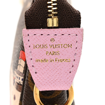 Louis Vuitton Monogram 2016 Christmas Animation Mini Pochette Accessories Rose Ballerine 7 of 7