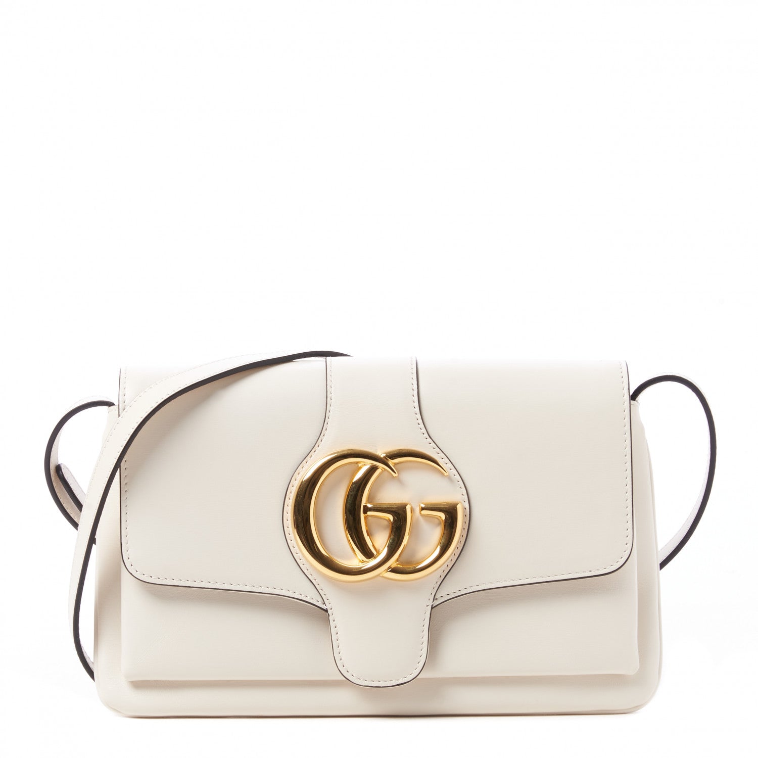 Gucci Calfskin Small Arli Flap Shoulder Bag Mystic White 1 of 9