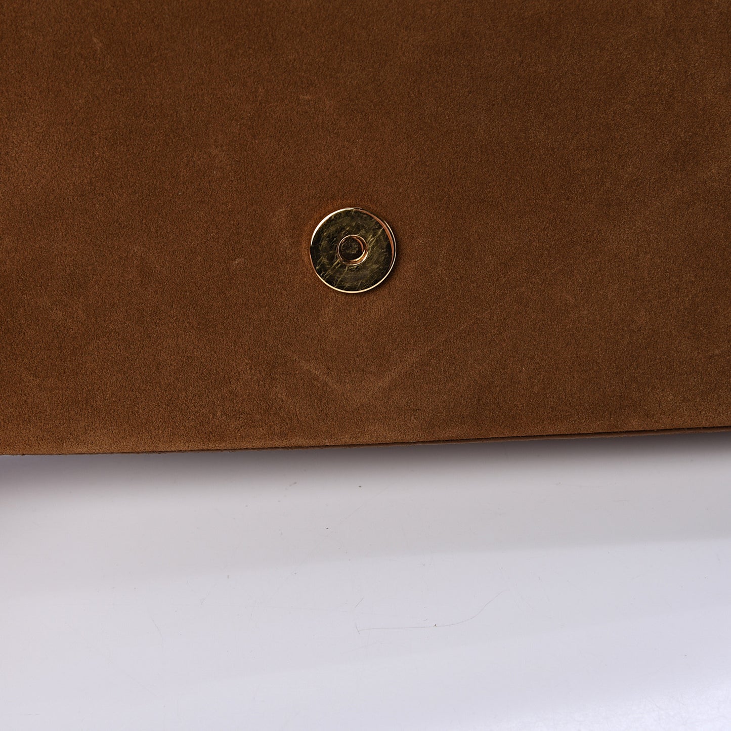 Suede Fringe Baby Monogram Satchel Light Ocre