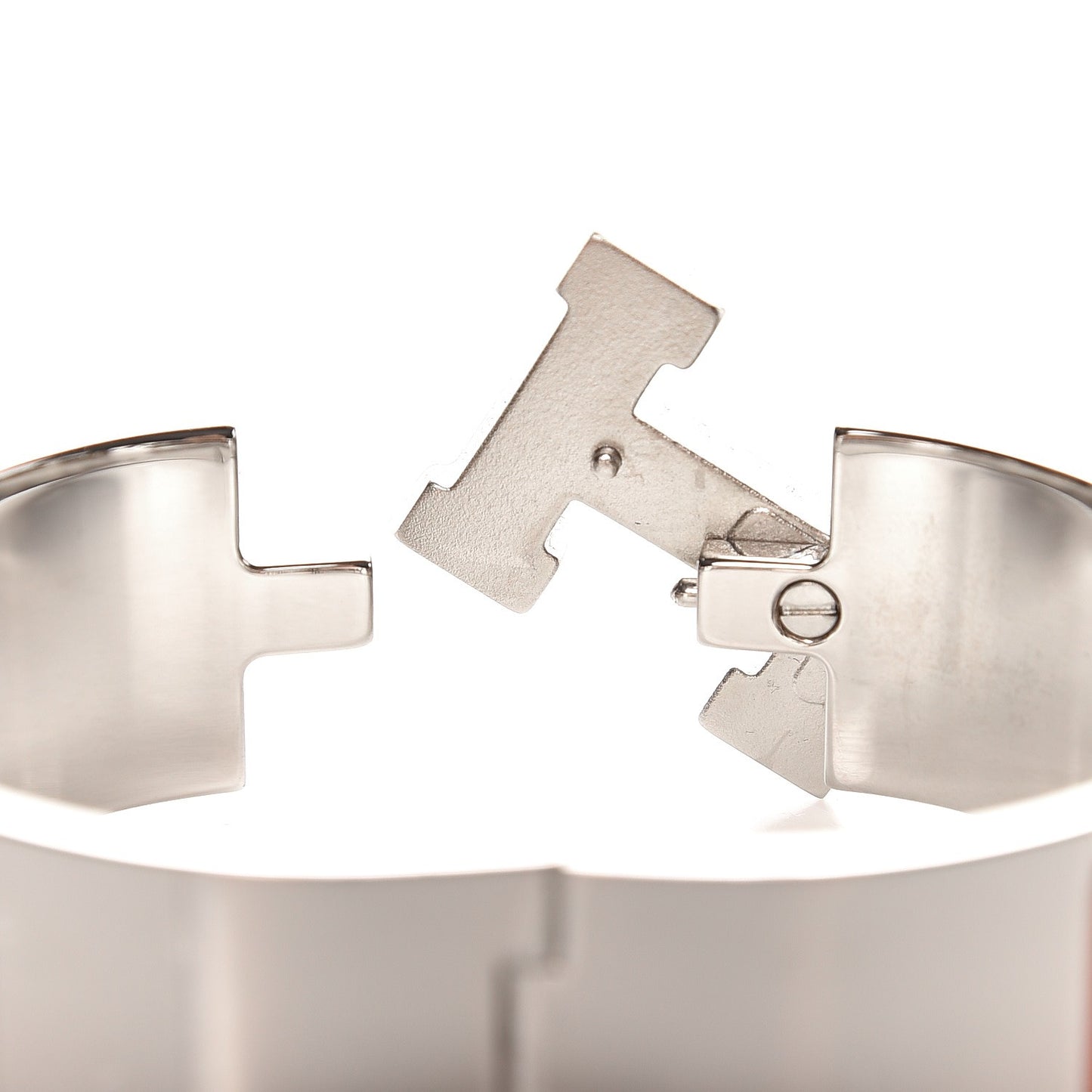 Enamel Wide Clic Clac H Bracelet PM Rose Saumon