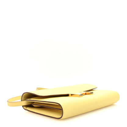 Hermes Epsom Constance Long Wallet To Go Wallet Jaune Poussin 3 of 10