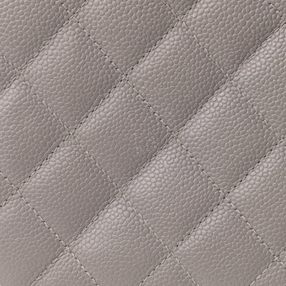 Chanel Caviar Quilted Grand Shopping Tote GST Light Grey 19 of 20