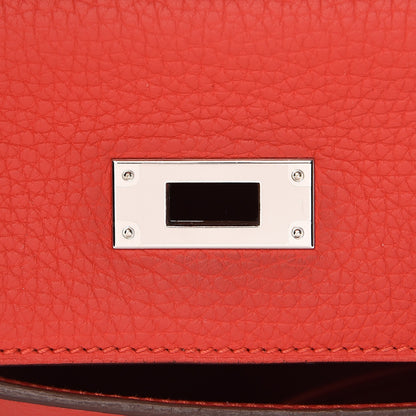 Hermes Taurillon Clemence Kelly Retourne 28 Rouge Tomate 32 of 37