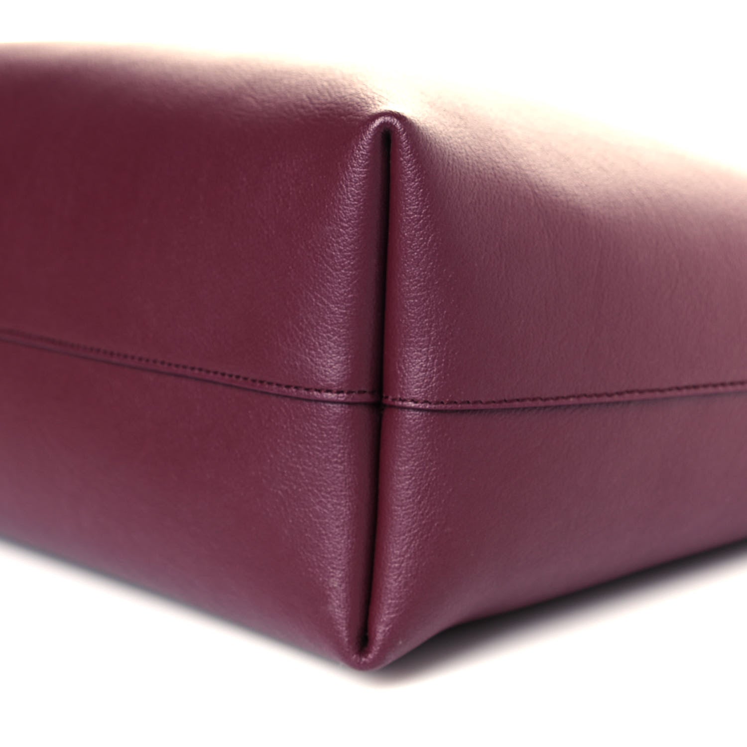 Saint Laurent Calfskin Large Shopping Tote Bordeaux 10 of 10
