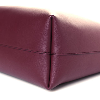 Saint Laurent Calfskin Large Shopping Tote Bordeaux 10 of 10