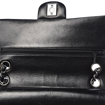 Chanel Lambskin Quilted Medium Double Flap Black 8 of 16