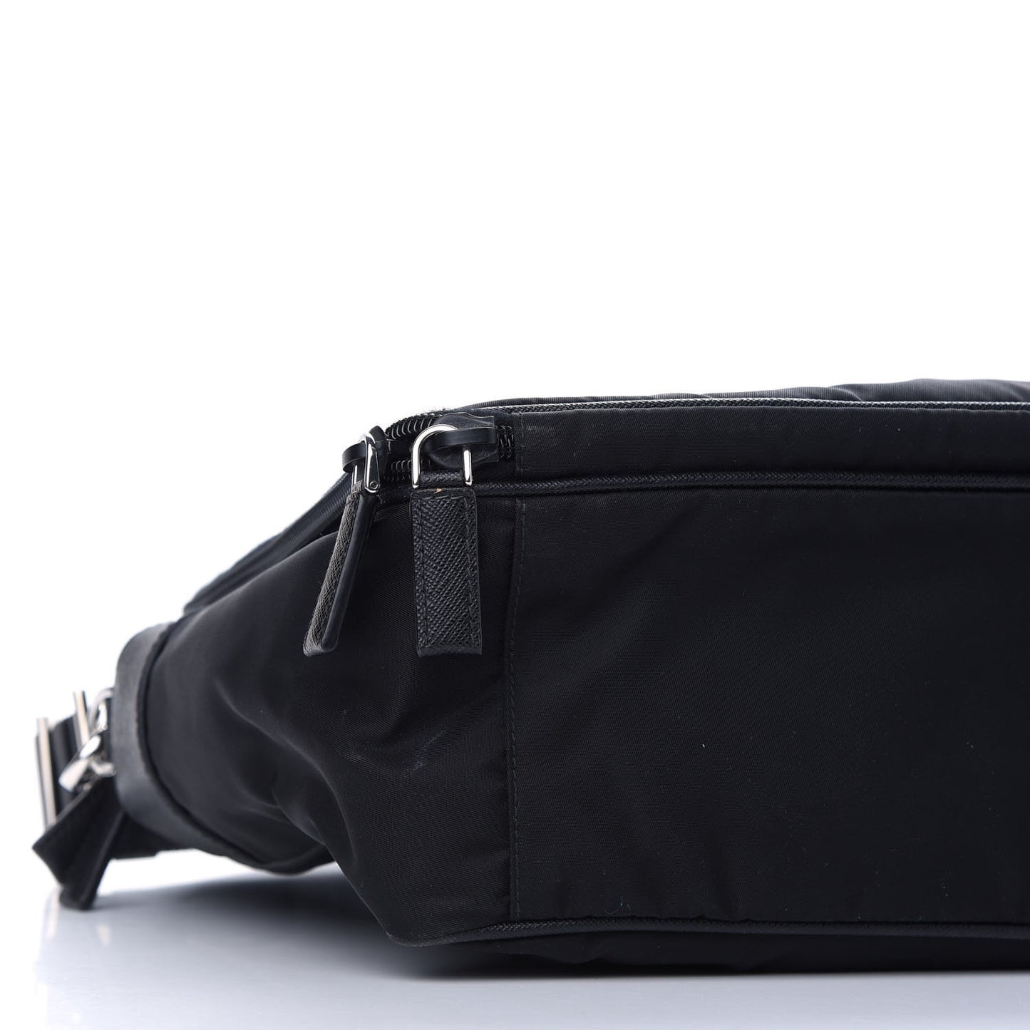 Tessuto Nylon Saffiano Briefcase Black