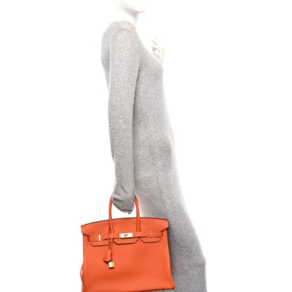 Hermes Togo Birkin 35 Orange 2 of 11