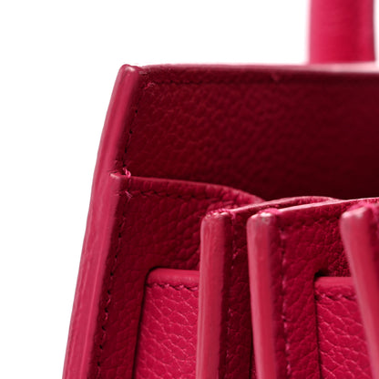 Saint Laurent Calfskin Baby Sac De Jour Fuchsia 10 of 12
