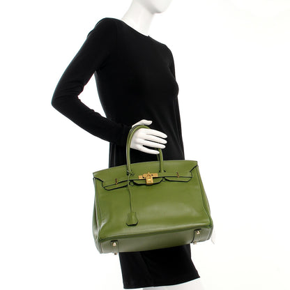 Hermes Veau Swift Birkin 35 Pelouse 2 of 35