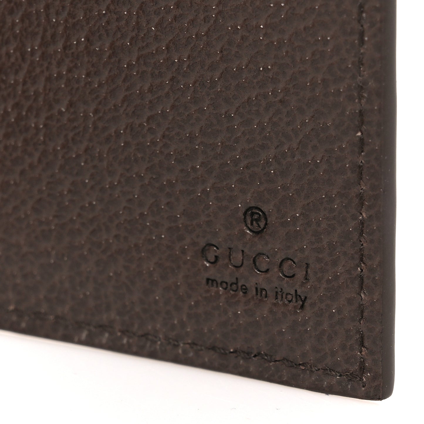 GG Supreme Monogram Bi-Color Long Card Case Beige Dark Brown