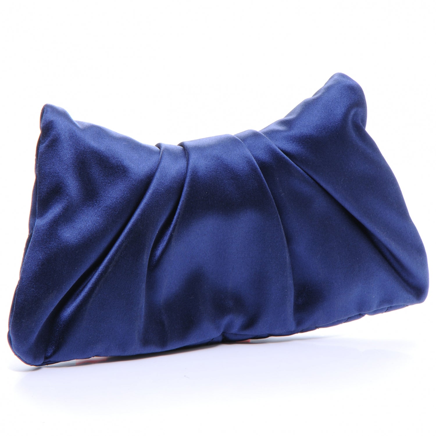 Chanel Satin Flap Clutch Blue 3 of 7