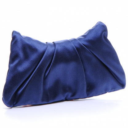 Chanel Satin Flap Clutch Blue 3 of 7