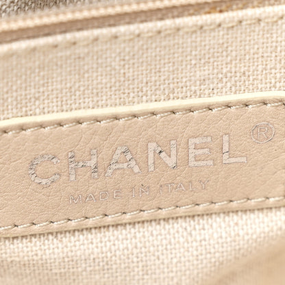 Chanel Mixed Fibers Calfskin Small Deauville Tote Black 6 of 17