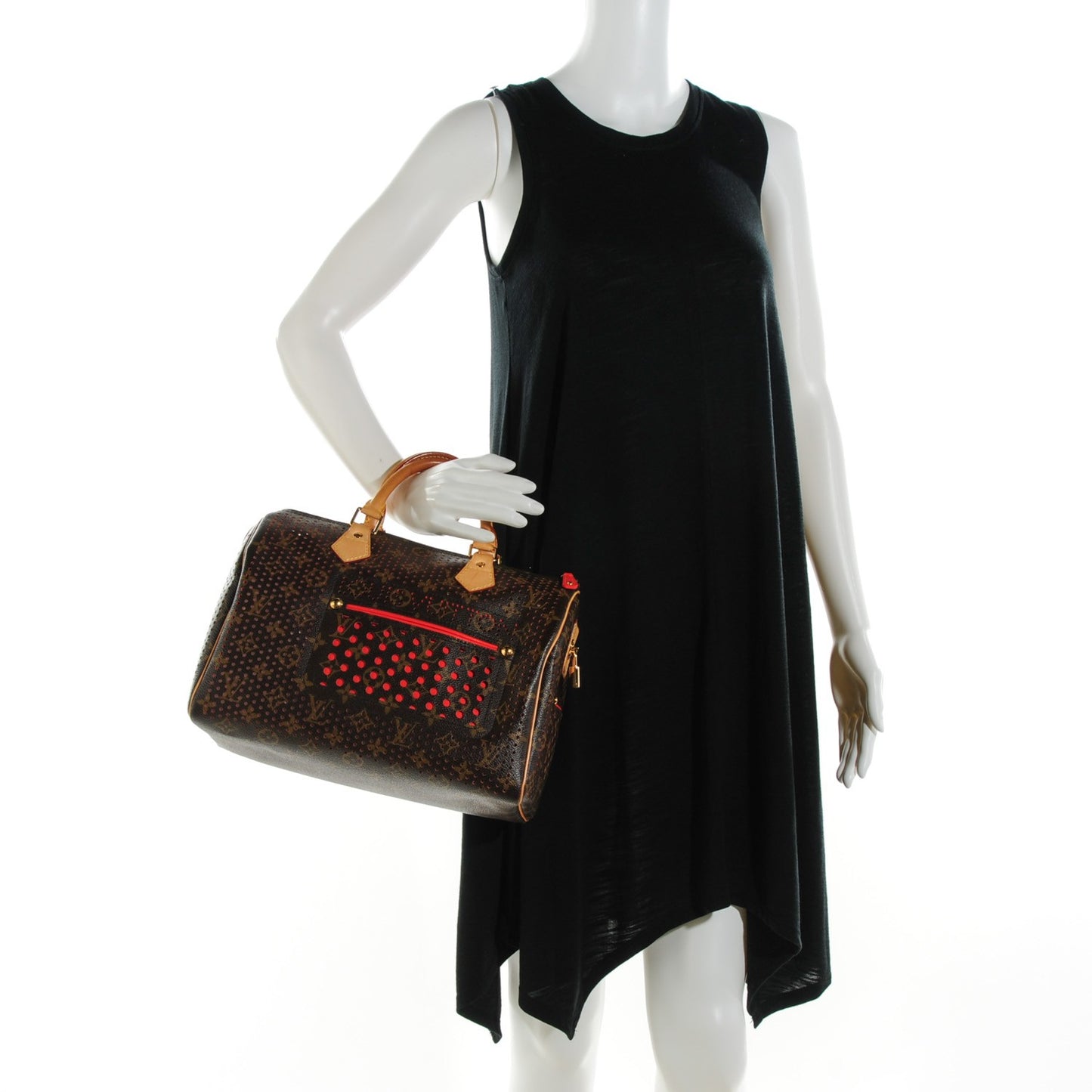 Monogram Perforated Speedy 30 Orange