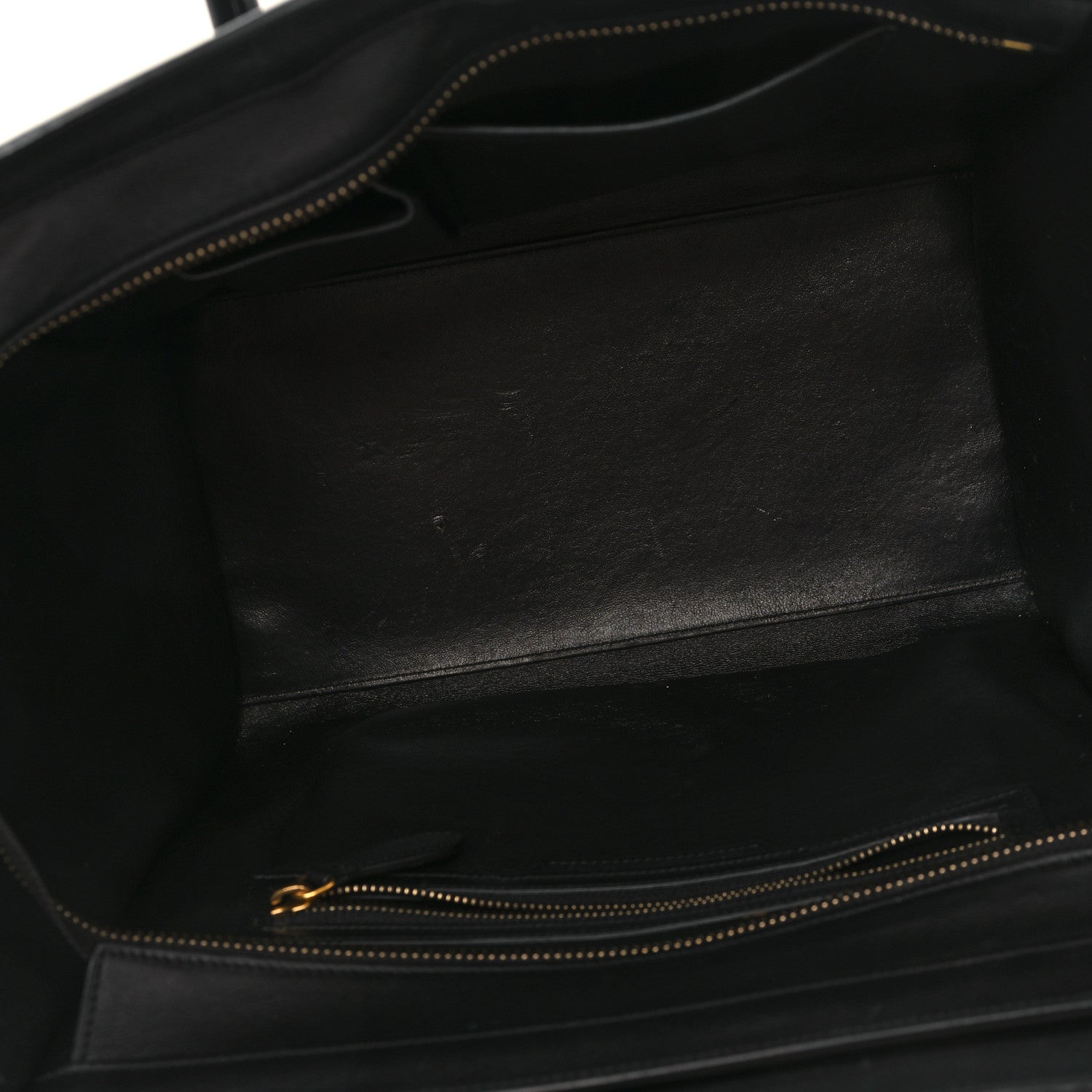 Celine Drummed Calfskin Mini Luggage Black 5 of 11