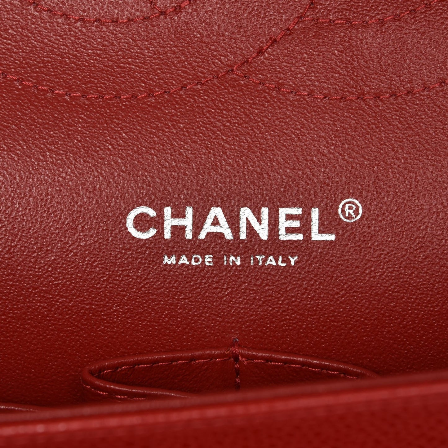Caviar Quilted Jumbo Double Flap Red