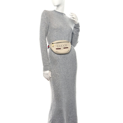 Gucci Grained Calfskin Small Logo Belt Bag White 3 of 8